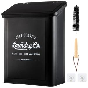 MONJITA Wall-Mounted Magnetic Lint Bin - Black