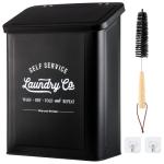 MONJITA Wall-Mounted Magnetic Lint Bin - Black