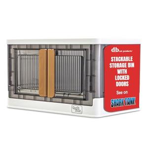 Quik Box - 8.5 Gallon Stackable Storage Bin with Wheels