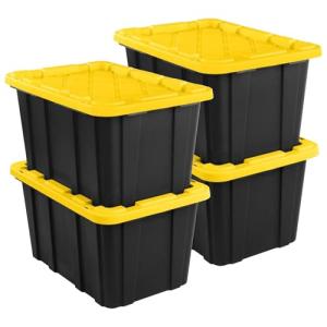 Sterilite 27 Gallon Stackable Storage Bins, 4-Pack