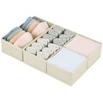 DIMJ Set of 4 Fabric Drawer Organizer Bins