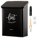 Magnetic Lint Bin with Brush for Laundry Room