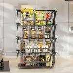 Stackable Metal Wire Baskets for Kitchen Storage