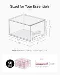 Vtopmart 2 Pack Clear Stackable Storage Bins