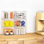 6-Pack Stackable Acrylic Storage Drawers for Home