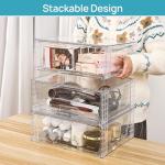 Vtopmart 2 Pack Stackable Clear Storage Bins