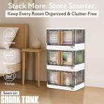 Quik Box - 8.5 Gallon Stackable Storage Bin with Wheels