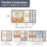 DIMJ 12-Pack Fabric Drawer Organizers - Beige