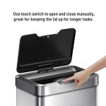EKO Mirage-T Touchless 50L Stainless Steel Trash Can