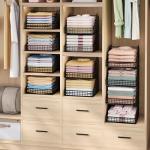 4-Pack Stackable Wire Baskets for Easy Organization