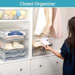 Vtopmart 2 Pack Stackable Clear Storage Bins