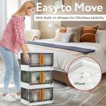 Quik Box - 8.5 Gallon Stackable Storage Bin with Wheels