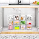 6-Pack Stackable Acrylic Storage Drawers for Home