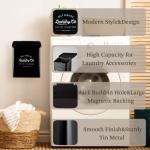 MONJITA Wall-Mounted Magnetic Lint Bin - Black