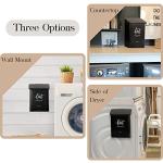 Magnetic Lint Bin with Brush for Laundry Room