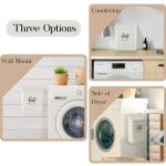 Magnetic Lint Bin with Brush for Laundry Room