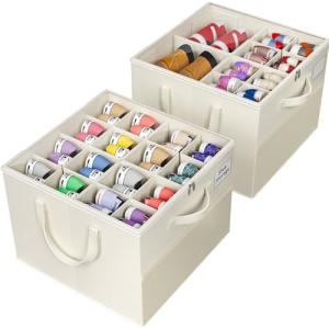 NestOrganix Large Foldable Shoe Organizer Bins – 2 Pack
