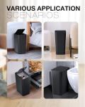 2 Pack 4 Gallon Bathroom Trash Can with Lid