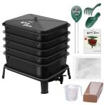 5-Tray Worm Compost Bin for Indoor & Outdoor