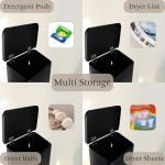 MONJITA Wall-Mounted Magnetic Lint Bin - Black