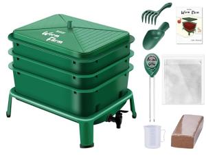 Blütezeit 3-Tray Worm Composter for Indoor & Outdoor