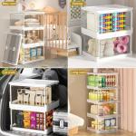 Clear Storage Bins with Lids - 3 Pack