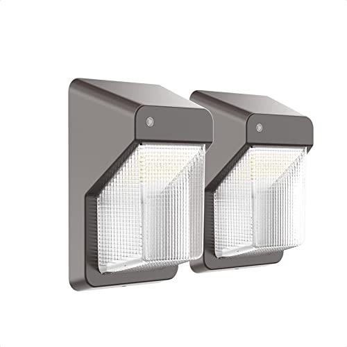 TIERONE LED Wall Pack Light with Photocell - 2 Pack