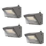 TIERONE 50W LED Wall Pack Light - 4 Pack