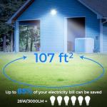 26W LED Wall Pack Light with Dusk to Dawn Sensor