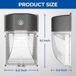 26W LED Wall Pack Light with Dusk to Dawn Sensor