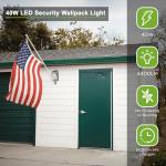 TIERONE 40W LED Wall Pack Light - Dusk-to-Dawn