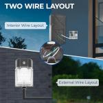 26W LED Wall Pack Light with Dusk to Dawn Sensor