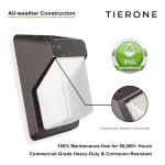 TIERONE LED Wall Pack Light with Photocell - 2 Pack