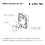 TIERONE Modern LED Security Wall Light 4 Pack