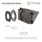 TIERONE 50W LED Wall Pack Light - 4 Pack