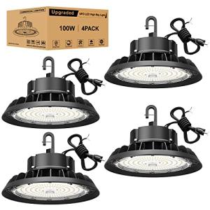100W LED High Bay Light 4-Pack, Dimmable
