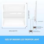Choierlight Adjustable 2X2 LED Troffer Light