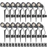 HIBOITEC Low Voltage LED Landscape Lights Kit 16 Pack
