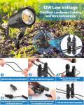 HIBOITEC 12W Low Voltage Landscape Spotlights