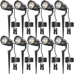 HIBOITEC Low Voltage LED Landscape Spotlight Kit
