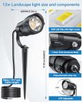 HIBOITEC 12W Low Voltage Landscape Spotlights