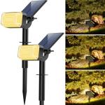 WENATY Solar LED Spot Lights - 2 Pack