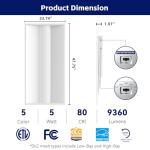 8Pack 2x4 FT Dimmable LED Troffer Lights