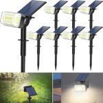 WENATY 102 LED Solar Spotlights - 8 Pack
