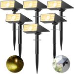 Katipeal 10-Pack Solar Spot Lights, 56 LEDs