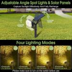 WENATY Solar LED Spot Lights - 2 Pack