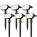 NYMPHY Waterproof Solar LED Lights - 6 Pack