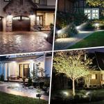 WENATY 102 LED Solar Spotlights - 8 Pack
