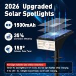 Katipeal 10-Pack Solar Spot Lights, 56 LEDs