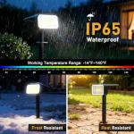 8 Pack Solar Spot Lights for Yard Outdoor Use